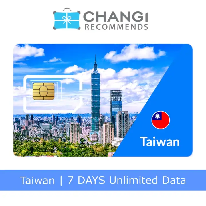 Taiwan Sim Card 7 Days Unlimited Data (Pickup At Singapore Changi Airport)  | Lazada Singapore