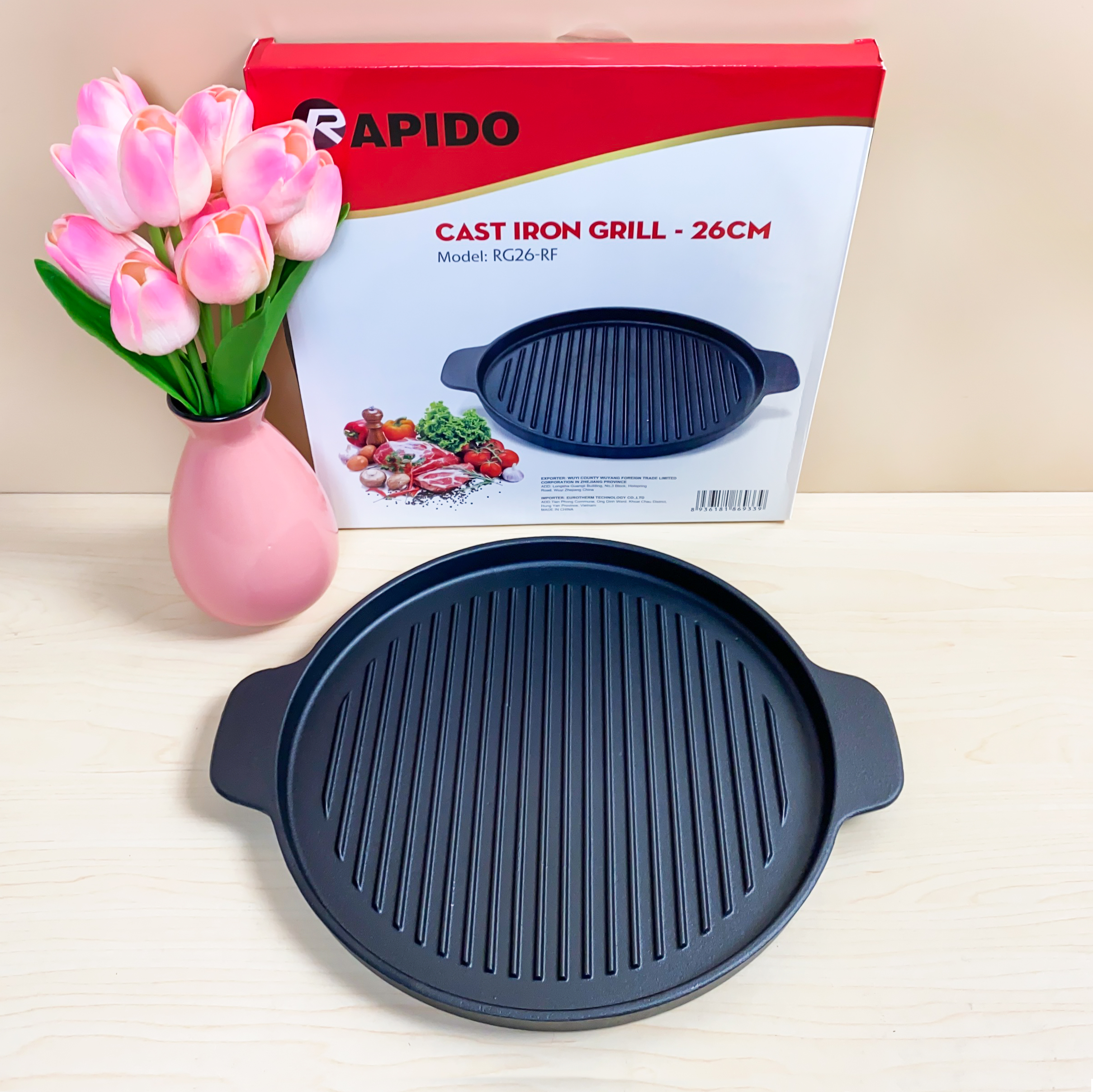 CHẢO NƯỚNG TRÒN RAPIDO 26CM