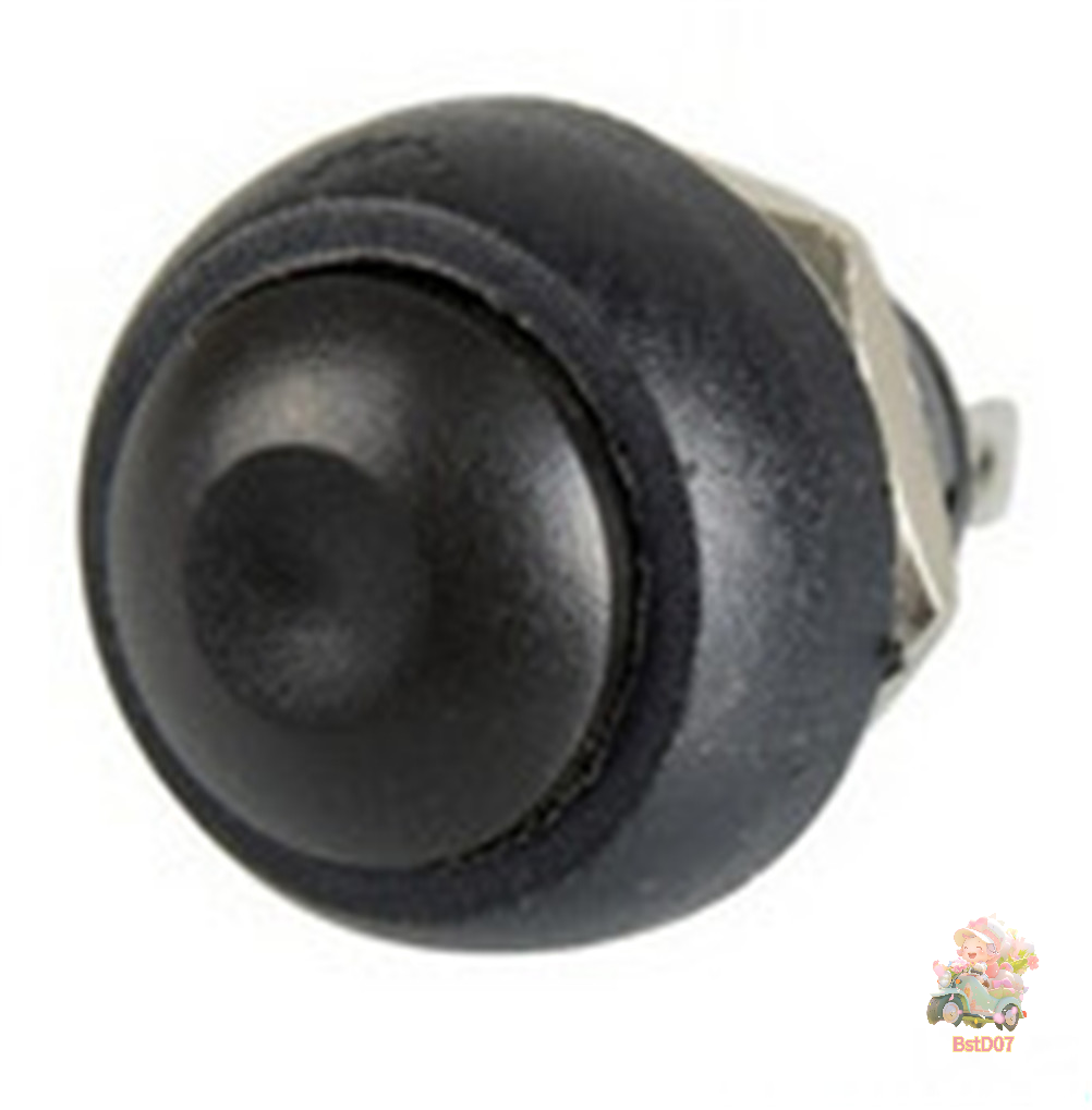 🔨BstD07 Nút nhấn bật/tắt tạm thời chống nước 12mm đầy màu sắc mới công tắc tròn nhỏ