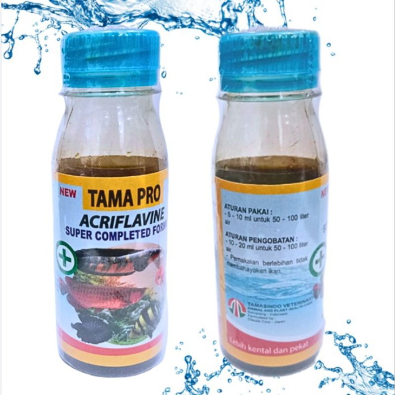Obat ikan  TAMASINDO anti jamur luka bakteri TAMA PRO ACRIFLAVINE 100ML TAMASINDO
