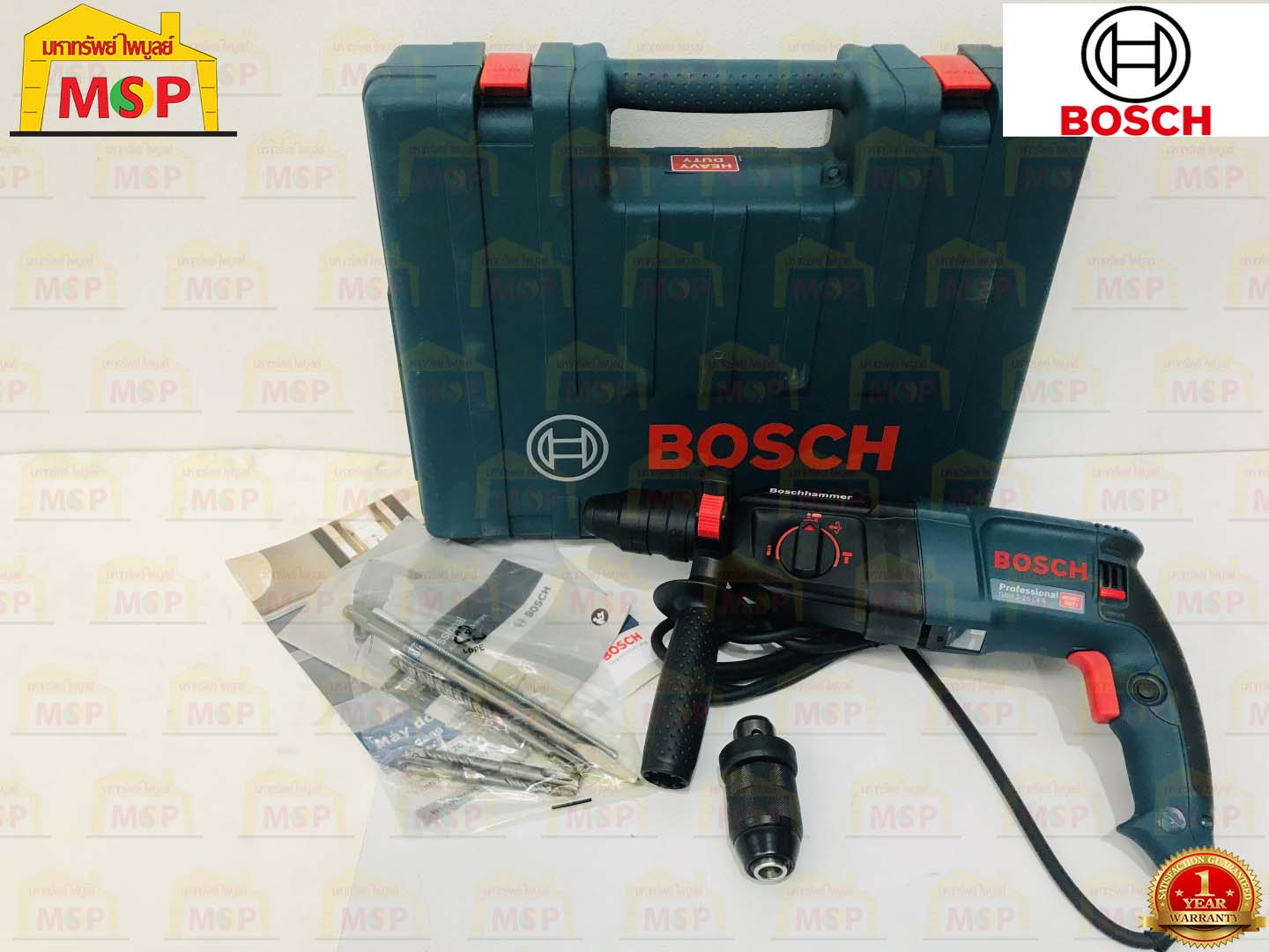 Bosch สว่านโรตารี่ GBH 226 DFR 800W (สกัดได้เล็กน้อย) เปลี่ยนหัวได้