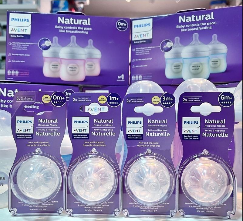 [ ĐỦ SIZE ] Núm Ty Bình Sữa Avent Natural