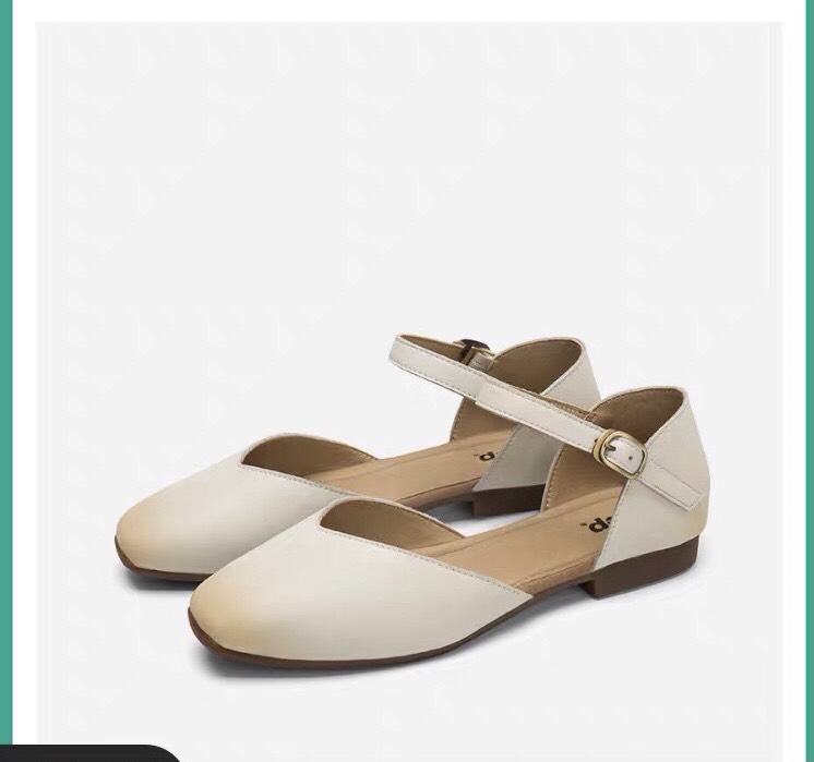Giày Sandal Nữ 2p Mũi Vuông Dễ Đi E12