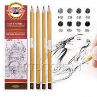 Bút chì tiệp koh-i-noor chính hãng nhập khẩu 2b, 3b, 4b,5b,6b - hộp 12 cây