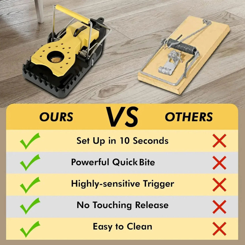 Mouse Trap Mouse Trap Indoor Small Reusable Mouse Trap Bait Cup Effective Mouse Trap Mouse Trap