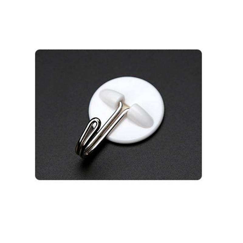 CHIPLY COD Kitchen Bathroom Free Punching Hook PVC Strong Plastic Sticky Hook Traceless Hook Simple Convenience Self Adhesive Hooks Hanger Wall
