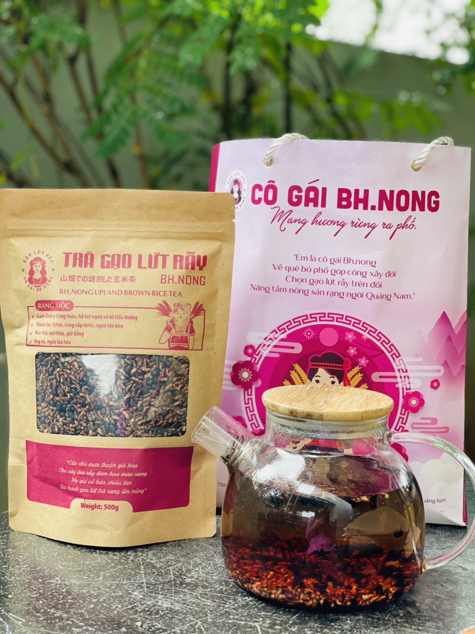 Trà Lứt Rẫy Đậu Đen Xanh Lòng Rang Mộc (Túi zip tiện lợi)