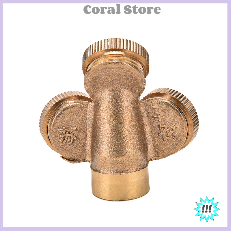【Coral】💖【HOT SALE】🎈🎈 Adjustable Brass Spray Misting Nozzle Garden Sprinklers Irrigation Fitting
