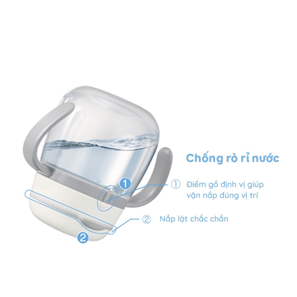 Bộ ống hút silicone bình nước Combi Lakumug bước 6