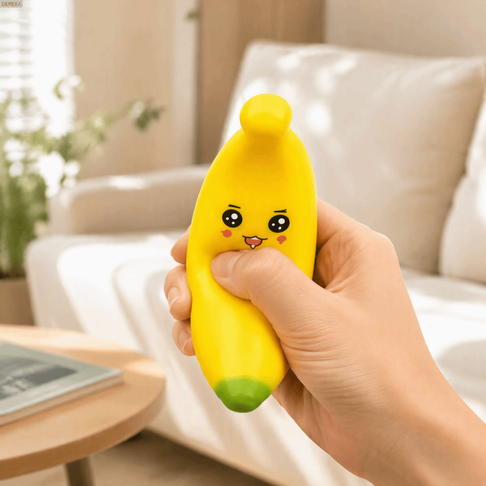 DEREKA Filled Soft Baozi Squeeze Toy Handmade Finger Relax Crunchy
