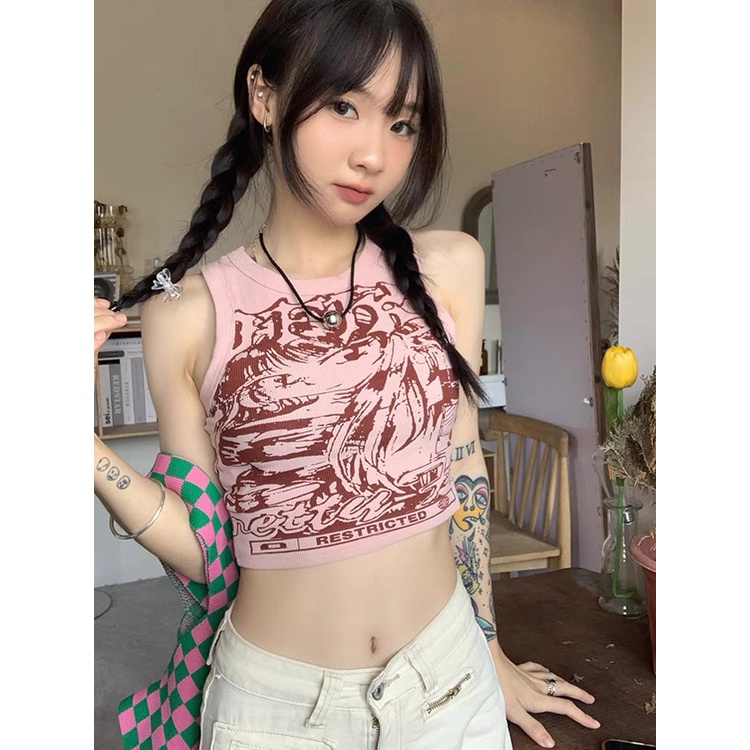 [FREESHIP + VOUCHER] Áo croptop ba lỗ truyện tranh