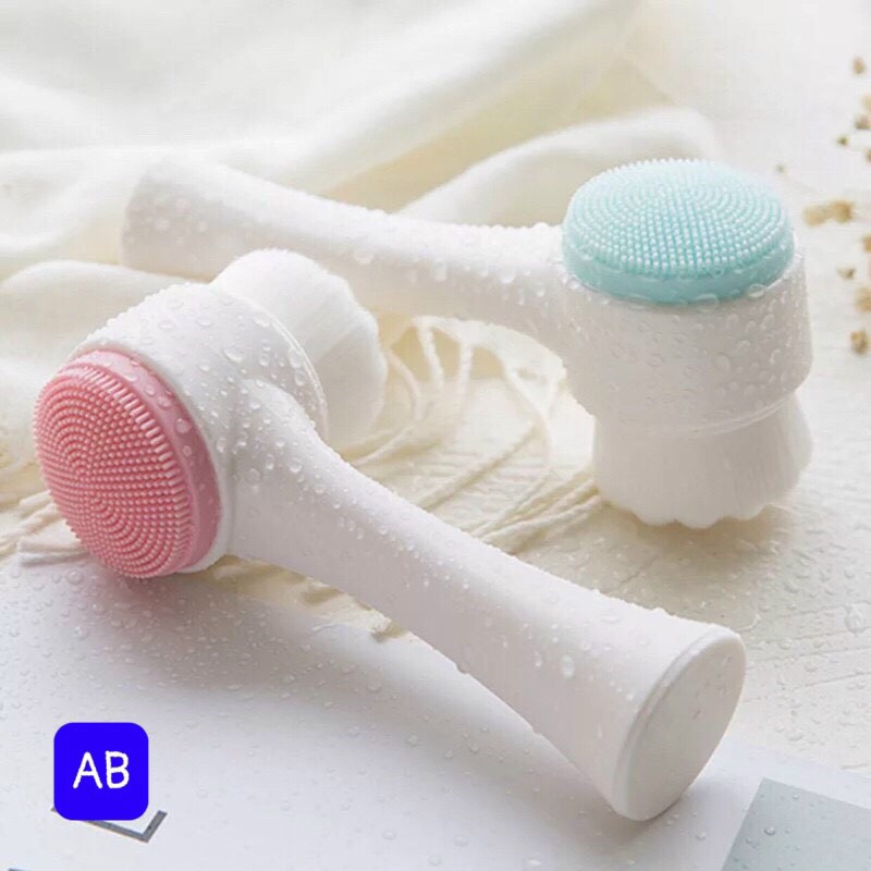Cọ Rửa Mặt 2 Đầu Siêu Sạch