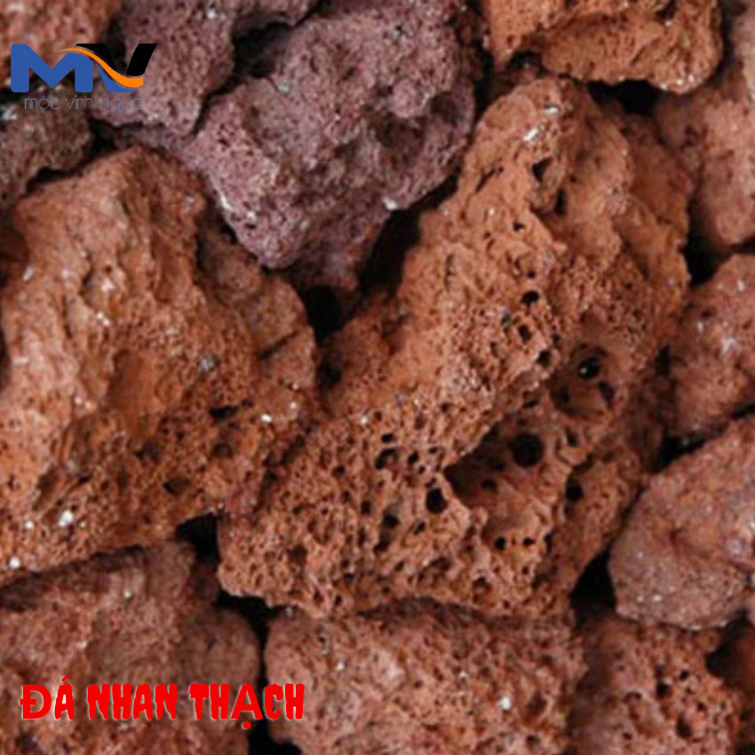 [ Túi 1kg ] Đá nham thạch đỏ lọc nước cho hồ cá