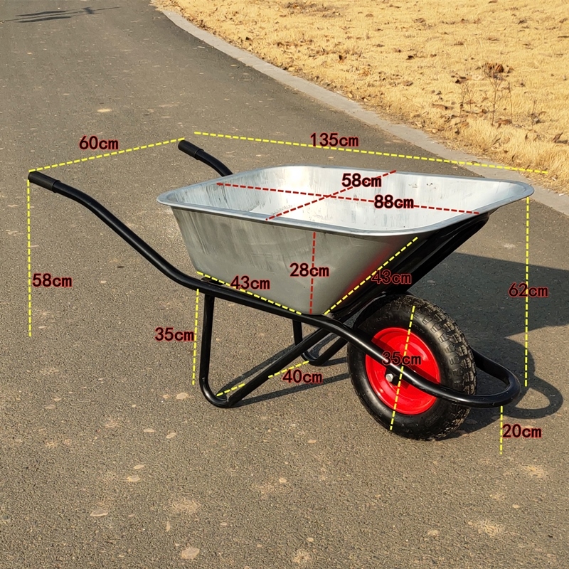 Agricultural two-wheeled carts, one-wheeled chicken carts, site bucket ...