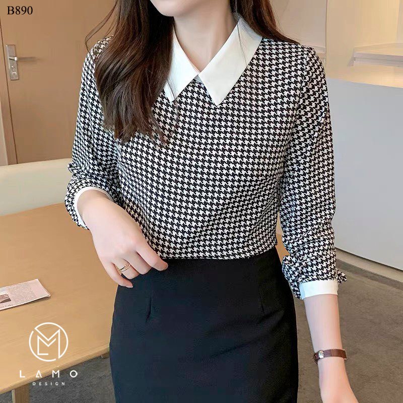 áo sơ mi nữ lụa mango  sang trọng -B890
