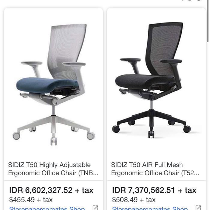 Sidiz T50 Air Fursys T50 Price Kursi Kantor Impor KOREA FURSYS