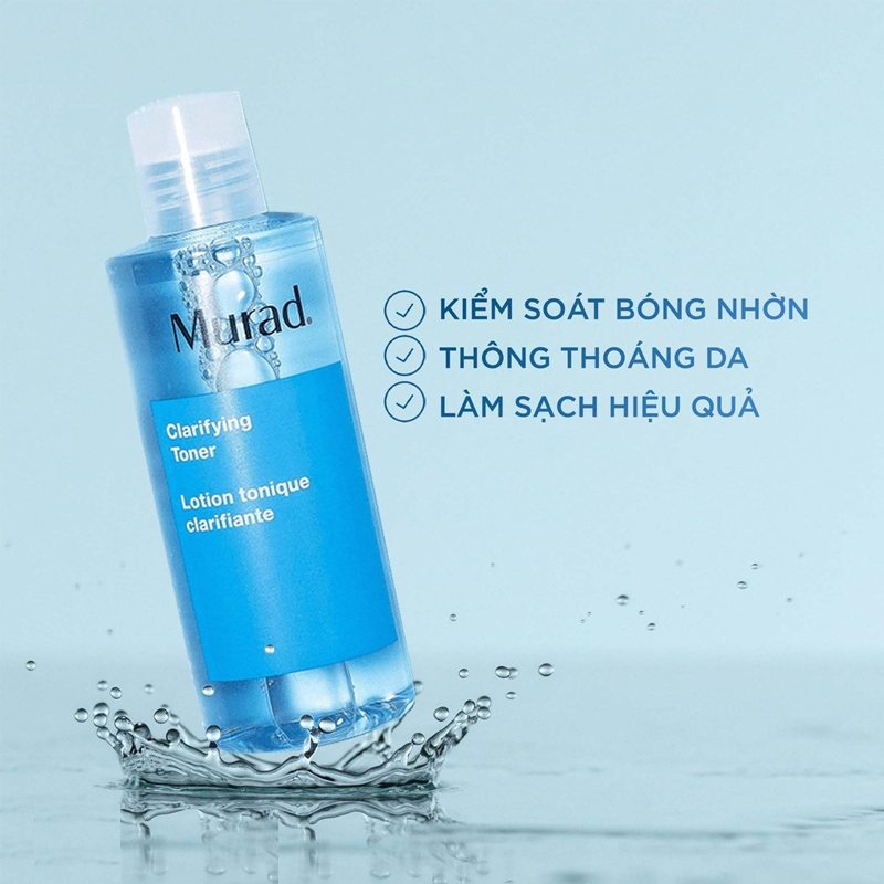 Nước cân bằng giúp giảm dầu nhờn Murad Clarifying Toner 180ml