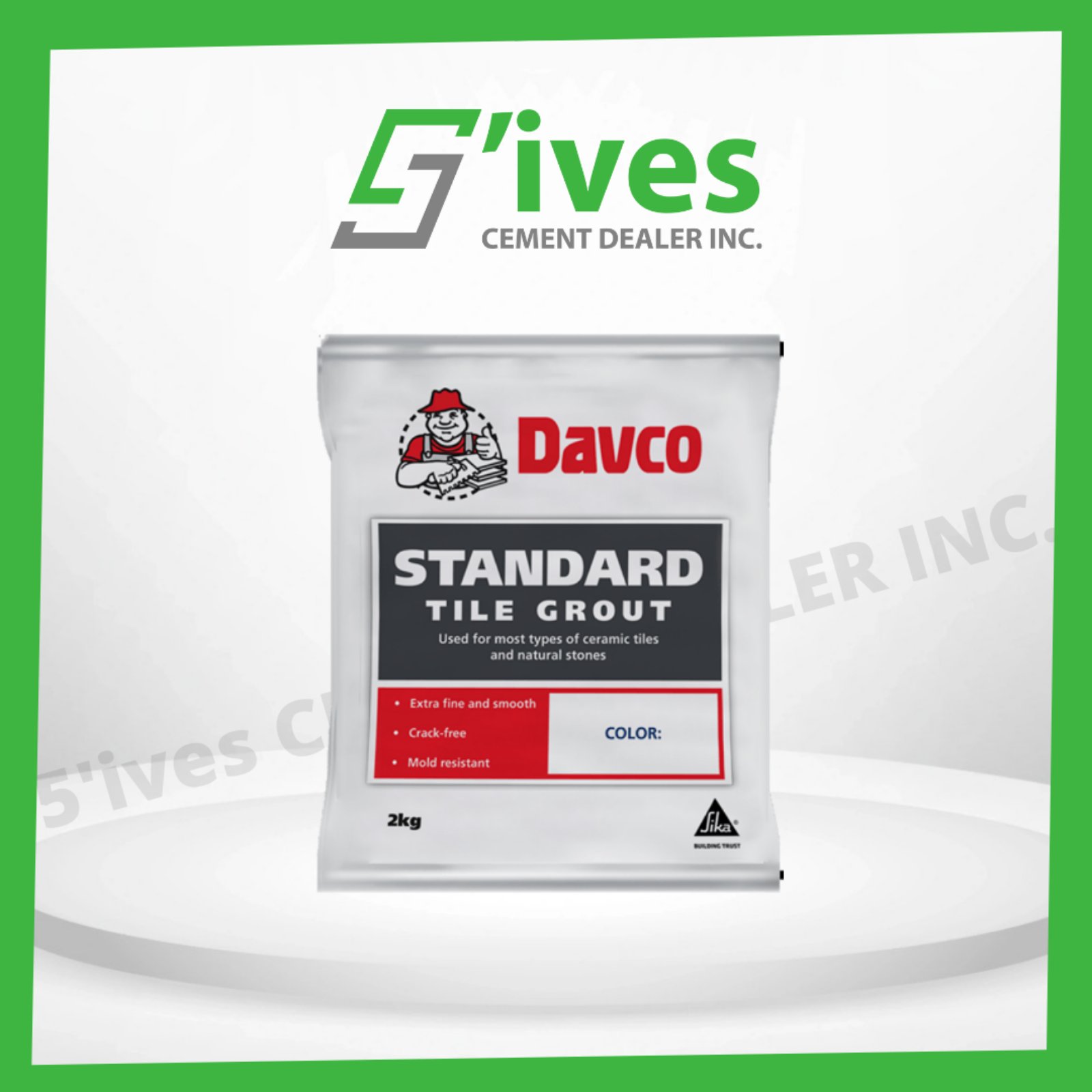 Davco Standard Tile Grout Lazada PH