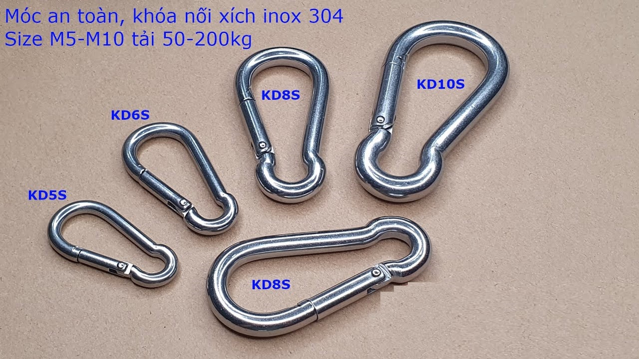 Móc xích bấm inox 304 [ Ø 5mm ] - Không rỉ, sáng bóng, sạch, hàng mới zin nét - #vattuducduyen