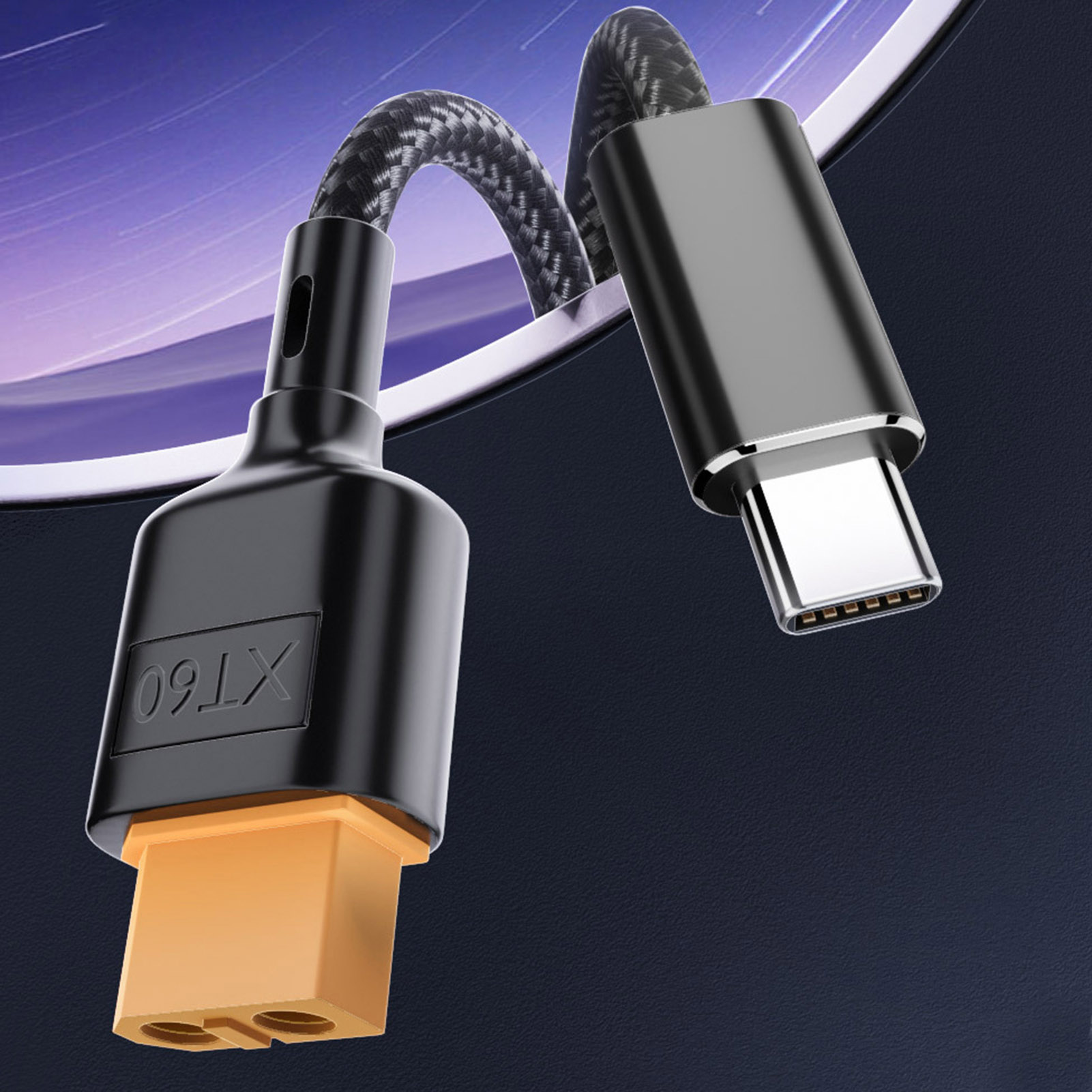 Data Cable High-speed Charging Cable Fast Charging Cable Adapter Type-c to Xt60 100w Power Charger Extension Cord