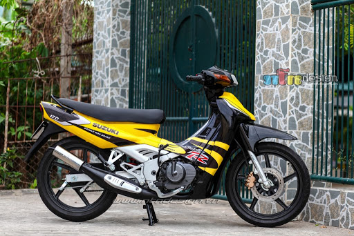 Tem Rời Suzuki Satria 2000 Vàng Đen