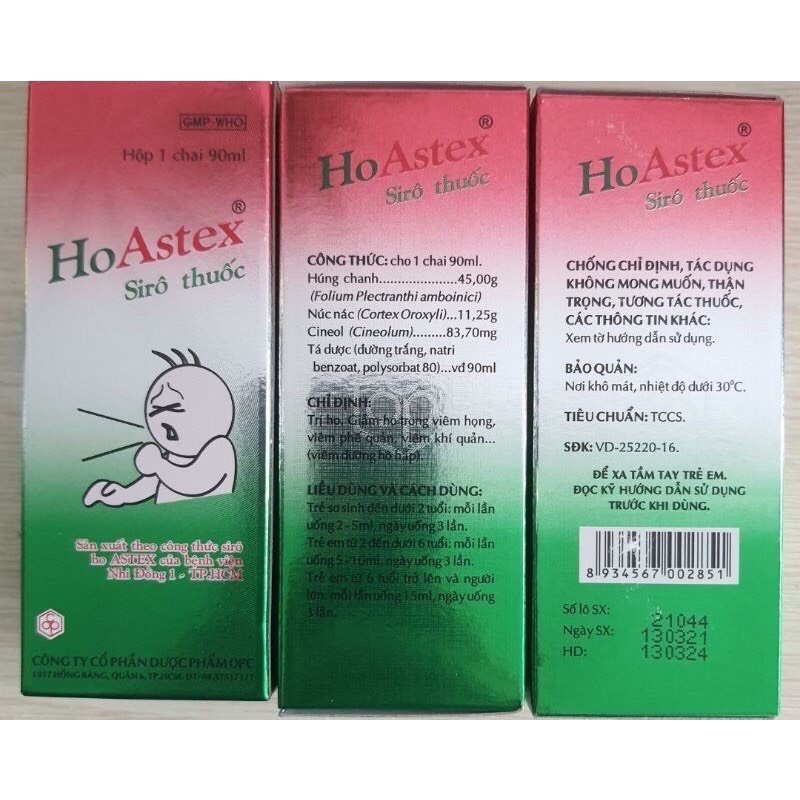 SIRO HO ASTEX CHAI 90ML