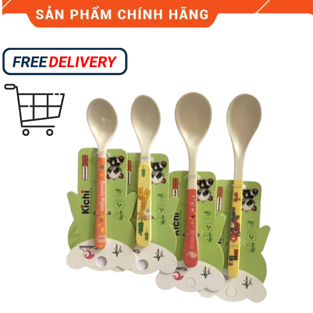 Thìa Ăn Dặm Sợi Tre Kichi Cho Bé