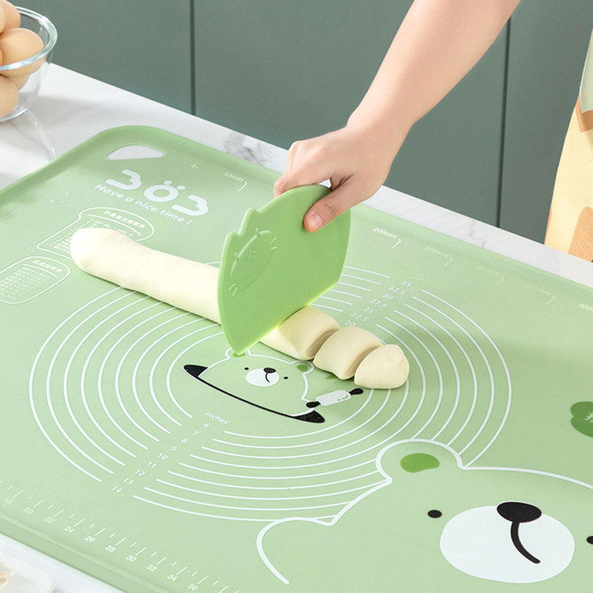 Baking Tool Plastic Dough Scraper DIY Pastry Cream Spatula Trapezoidal Dough Cutting Knife Cake Divider Kitchen Accessories