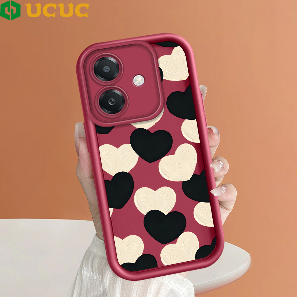 UCUC%20for%20OPPO%20A3%20Pro%205G%20A3X%204G%205G%20Back%20Cover%20White%20Love%20Ladder%20Camera%20Soft%20Rubber%20Protection%20Phone%20Case%20-%20Image%202