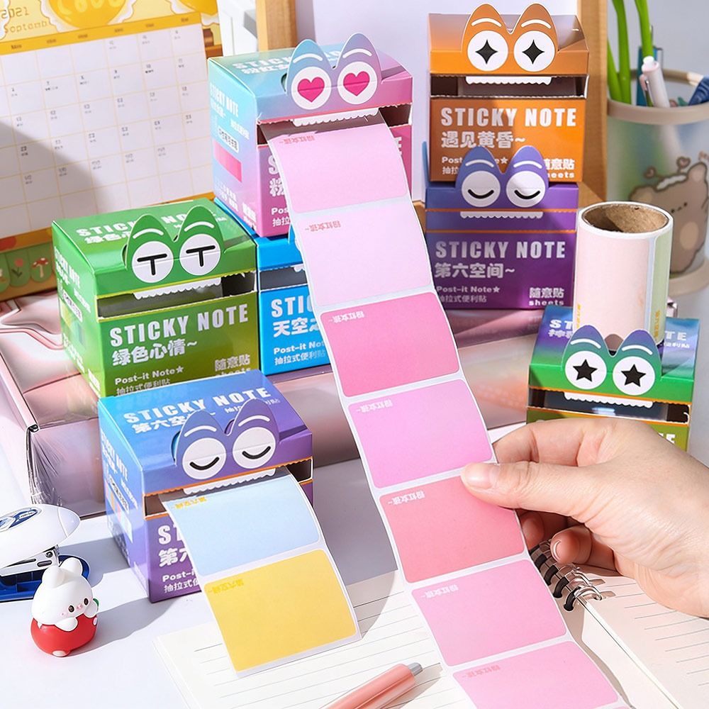 Funny Cartoon Memo Pad Paper Pull Out Design Self-Adhesive Sticky Notes ...