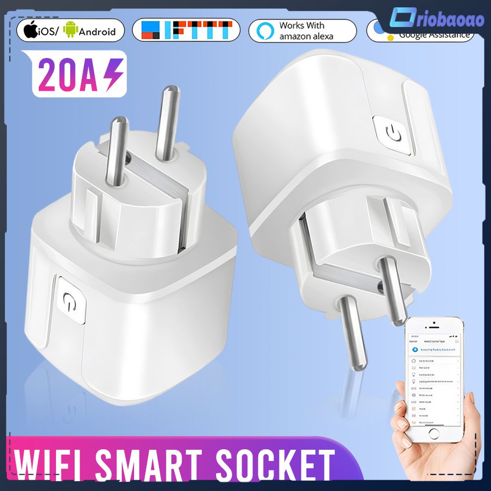 compatible with eWelink 16A,20A Smart Plug WiFi Socket EU Power Monitoring  Timing Function Works 
