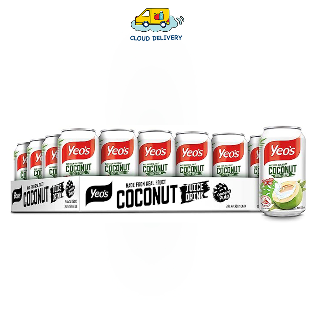 Yeo's Coconut Juice Drink Can (24 x 300ml) Lazada Singapore