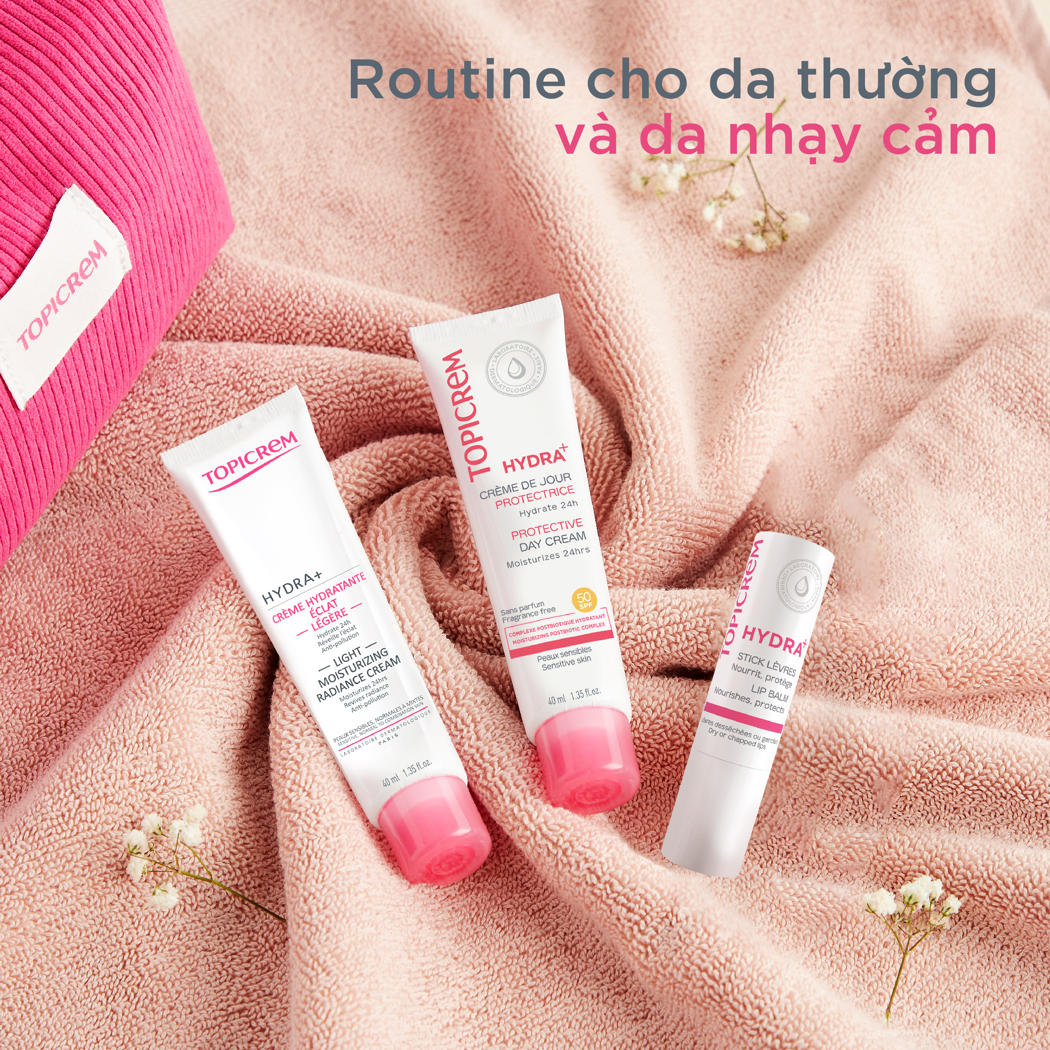 Son dưỡng môi Topicrem Hydra+ Lip Balm 4g