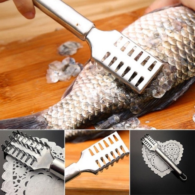 [HCM] Dụng cụ đánh vảy cá - cây cạo vảy cá