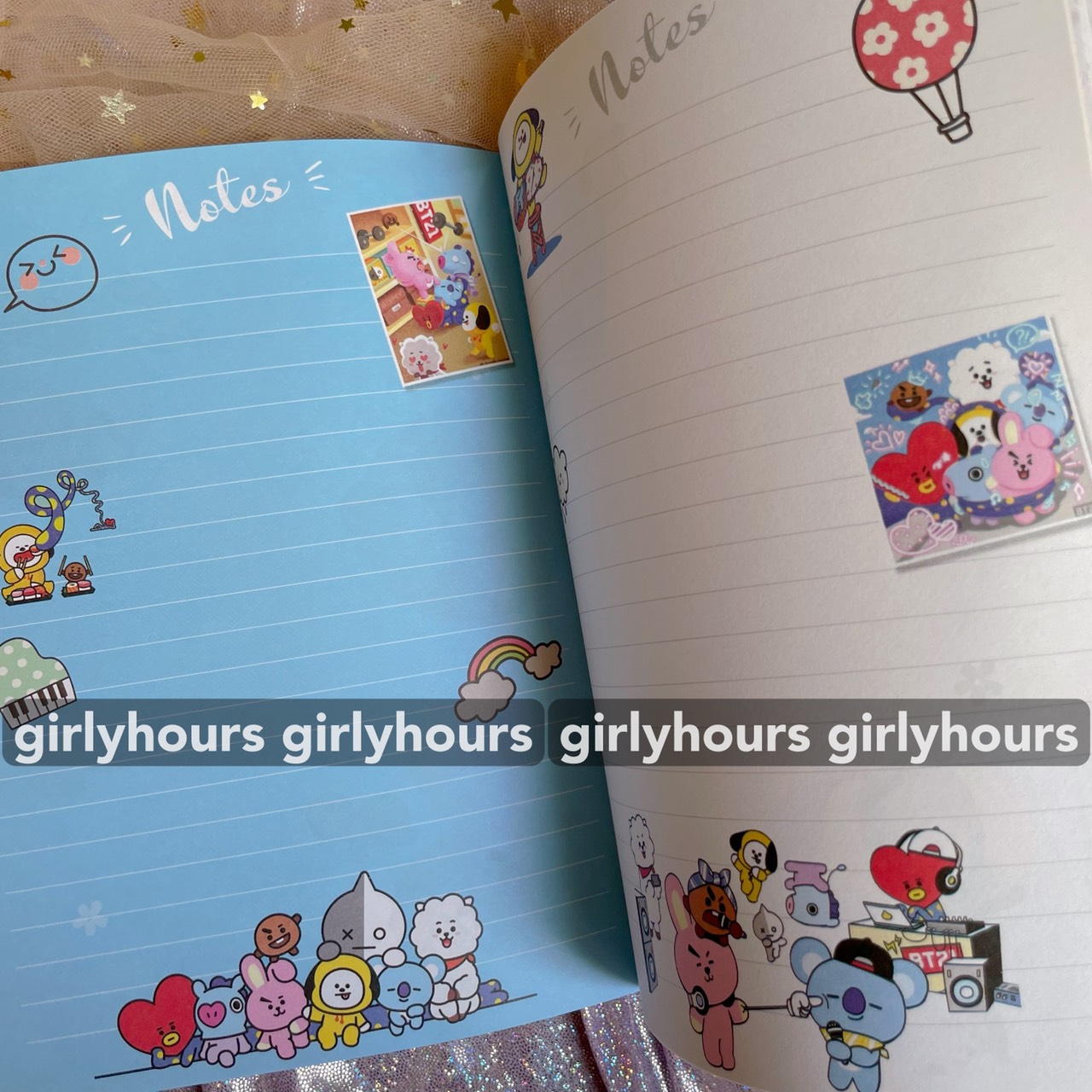 [HCM]Sổ tay Notebook BTS giấy in màu từng trang