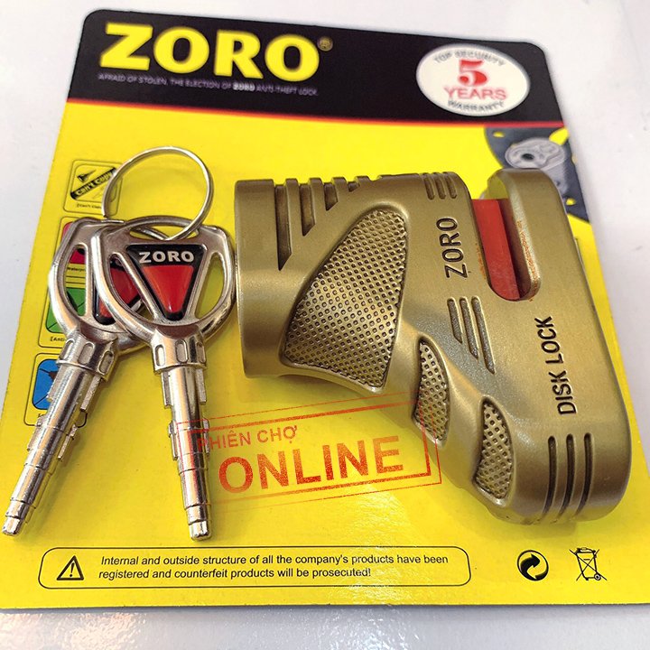 Ổ KHÓA DĨA XE MÁY CHỐNG CẮT ZORO
