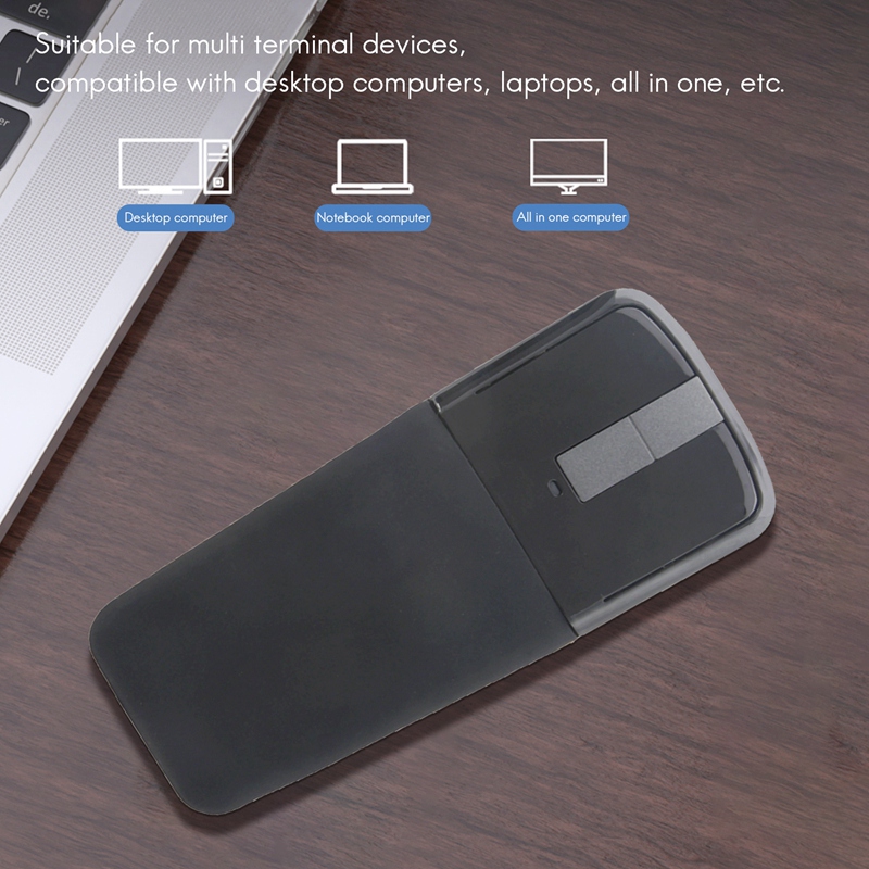 2.4Ghz Foldable Wireless Mouse Folding Arc Touch Slim Mouse Computer Gaming Mouse Mice for Microsoft Surface PC Laptop