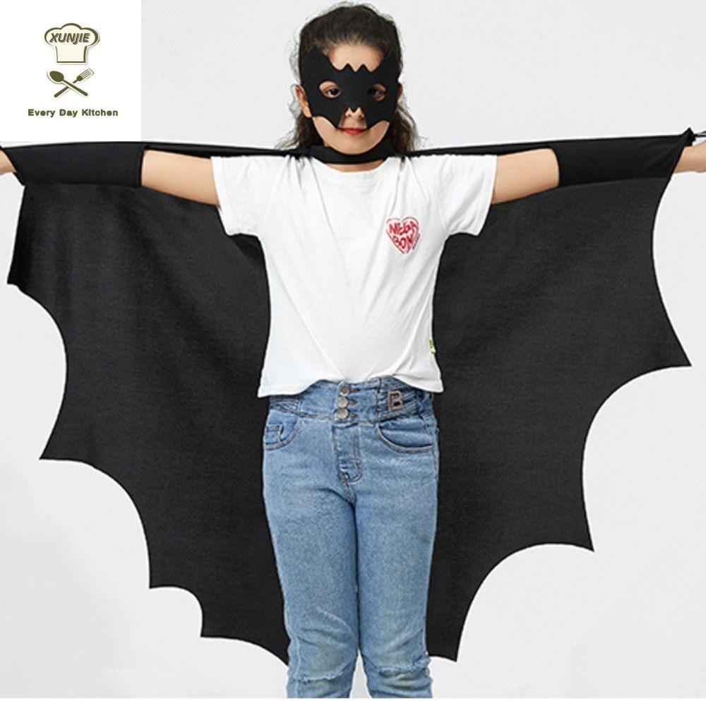 XUNJIE Trang Phục Cosplay Áo choàng cánh dơi Trang phục hóa trang Đạo cụ quần áo Trang phục hóa trang trẻ em Hiệu suất Thiết kế hoạt hình Halloween