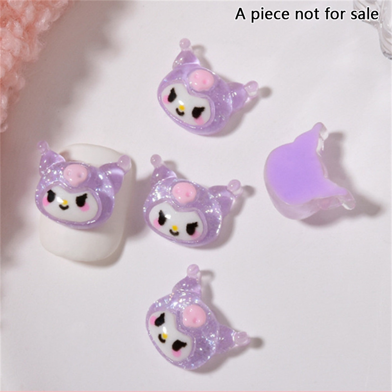 1SET Nail Accessories Creative Eye-catching Rising Hello Kitty Nail Excuse Sanrio Nail Decoration Interesting Charming Cute Stickers