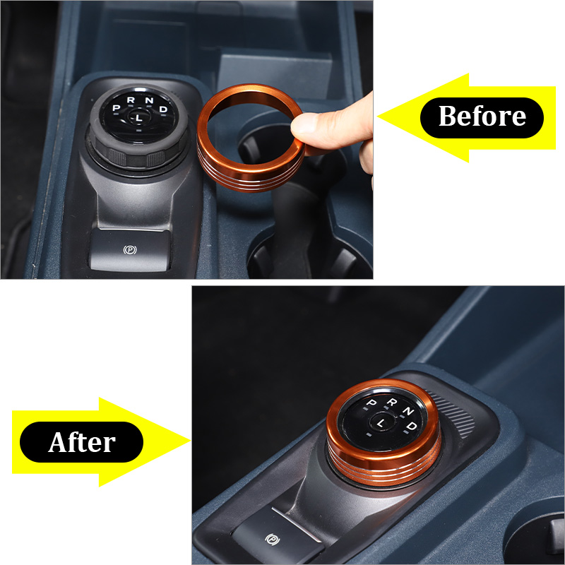 NEW 【Too much love!】Central Shift Control Knob Decoration Trim Ring For ...