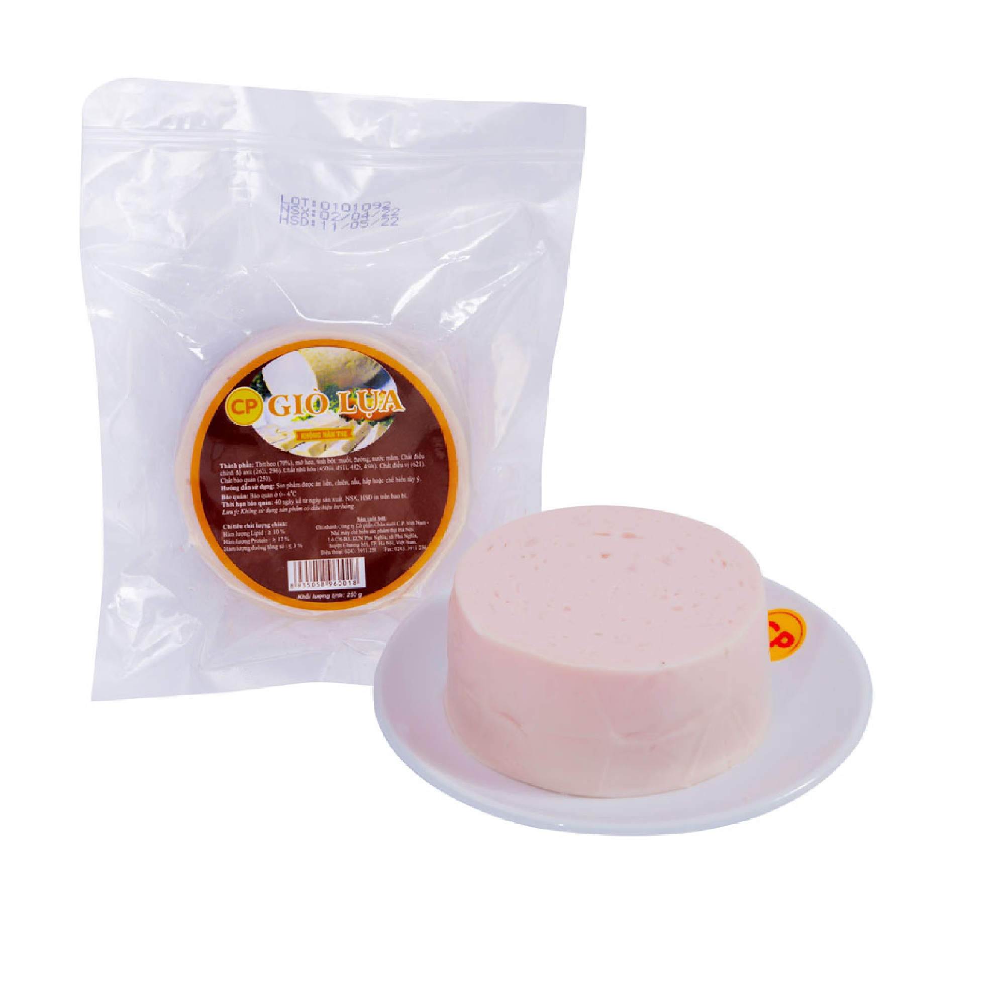 Giò lụa 250g - giò làm từ thịt tươi cp