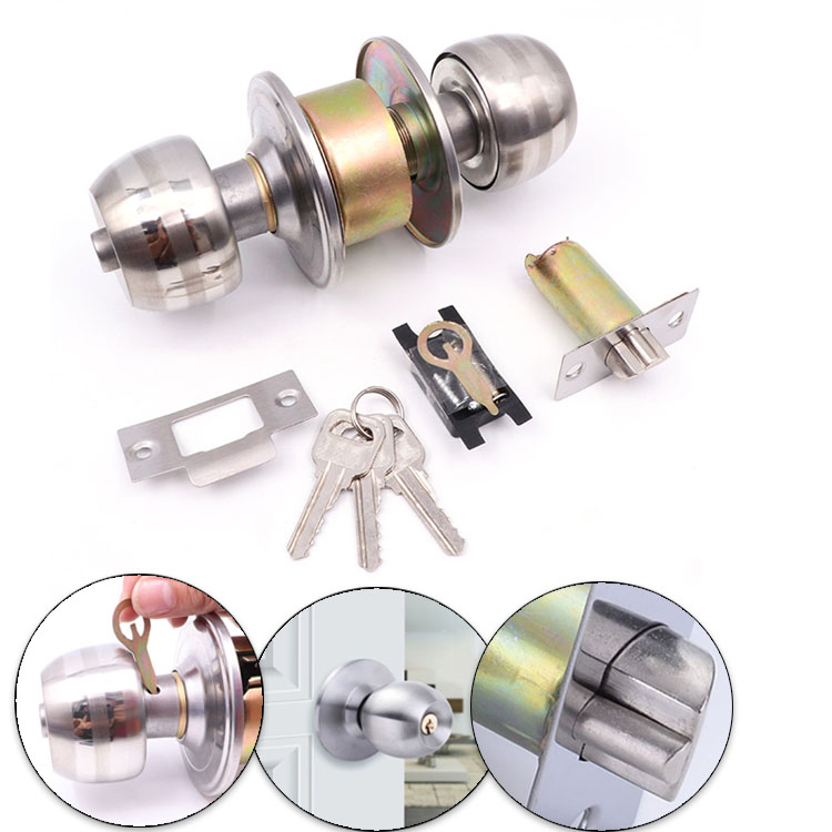 Door Knob 002Door Lock Bedroom Door Lock Stainless Steel Lock