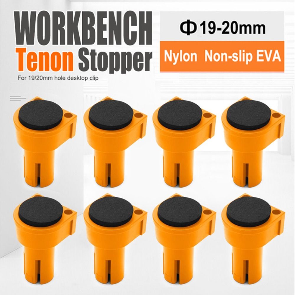 8pcs Durable 19mm 20mm Workbench Tenon Stopper Precision Anti-Slip ...