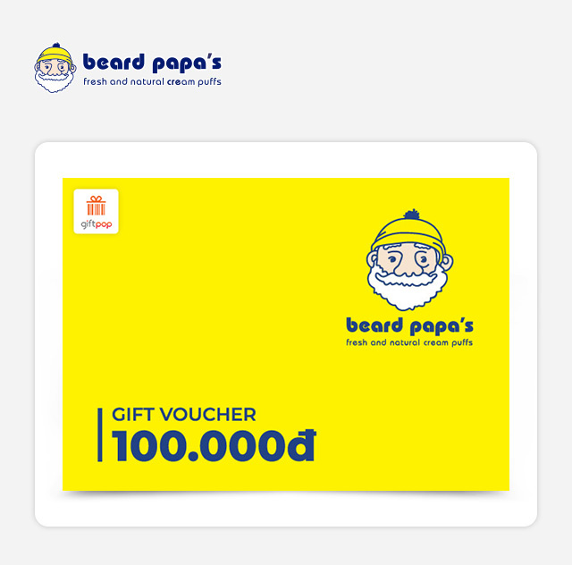 Phiếu quà tặng Beard Papas 100K