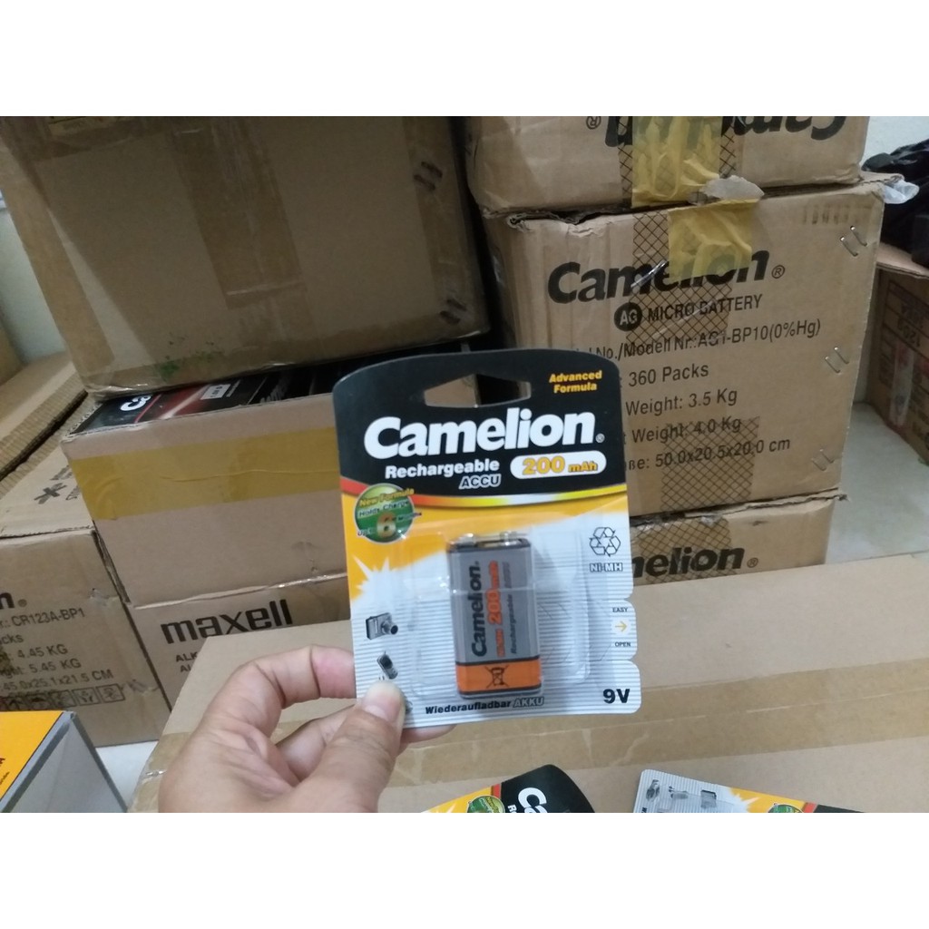 Pin sạc 9V Camelion 200mAh (1 vỉ /viên) - PI0007