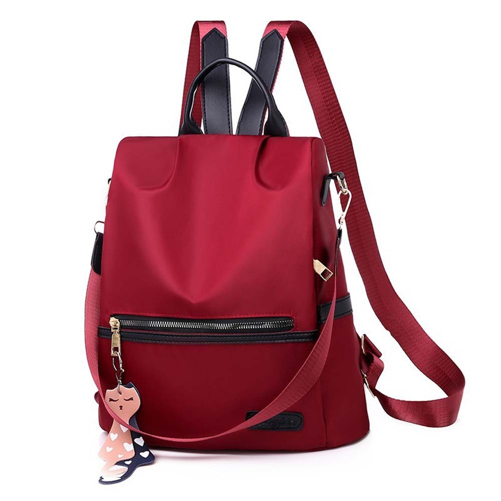 Portable%20Cloth%20Women%20Daily%20Backpack%20Anti-theft%20Cat%20PU%20Pendant%20Oxford%20Cloth%20Daypack%20Anti-splash%20Water%20Scratch%20Prevention%20Contrast%20Color%20School%20Bag%20Women%20-%20Image%209