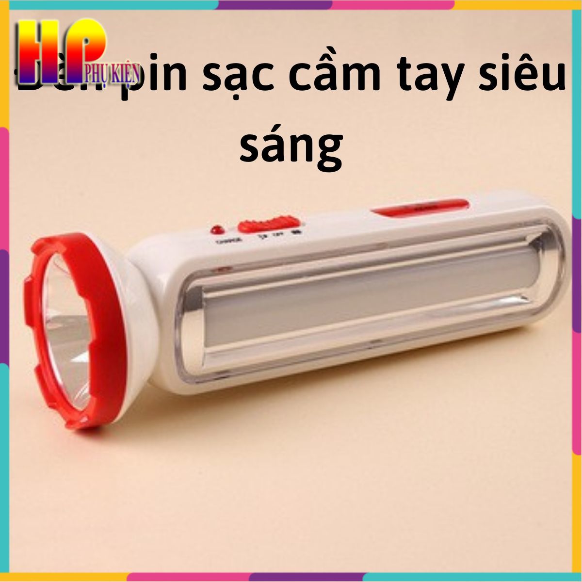 Đèn pin cầm tay siêu sáng có đèn 2 chế độ kn-4316, kn-4110 - điện hưng hải