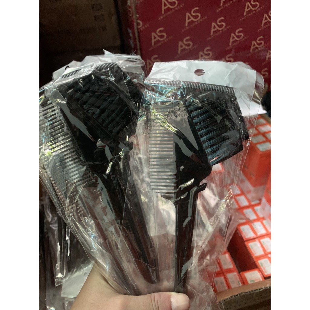 COMBO 5 CÂY CỌ 2 ĐẦU CHẢI VÀ NHUỘM TÓC ( cán nhựa)