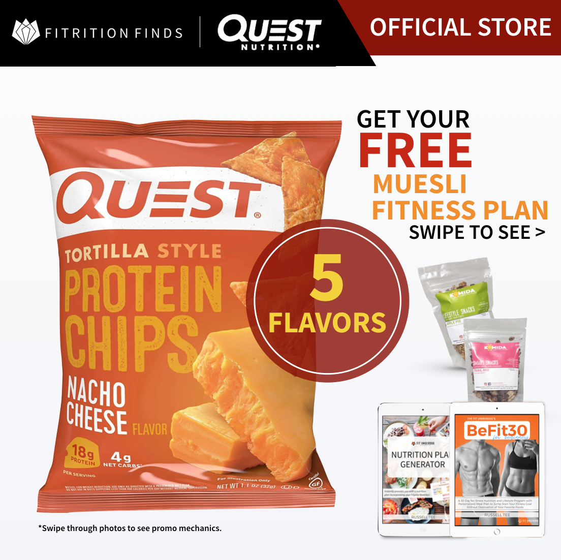 Quest Nutrition Protein Chips (1 bag, 32g) - 7 Flavors to Choose