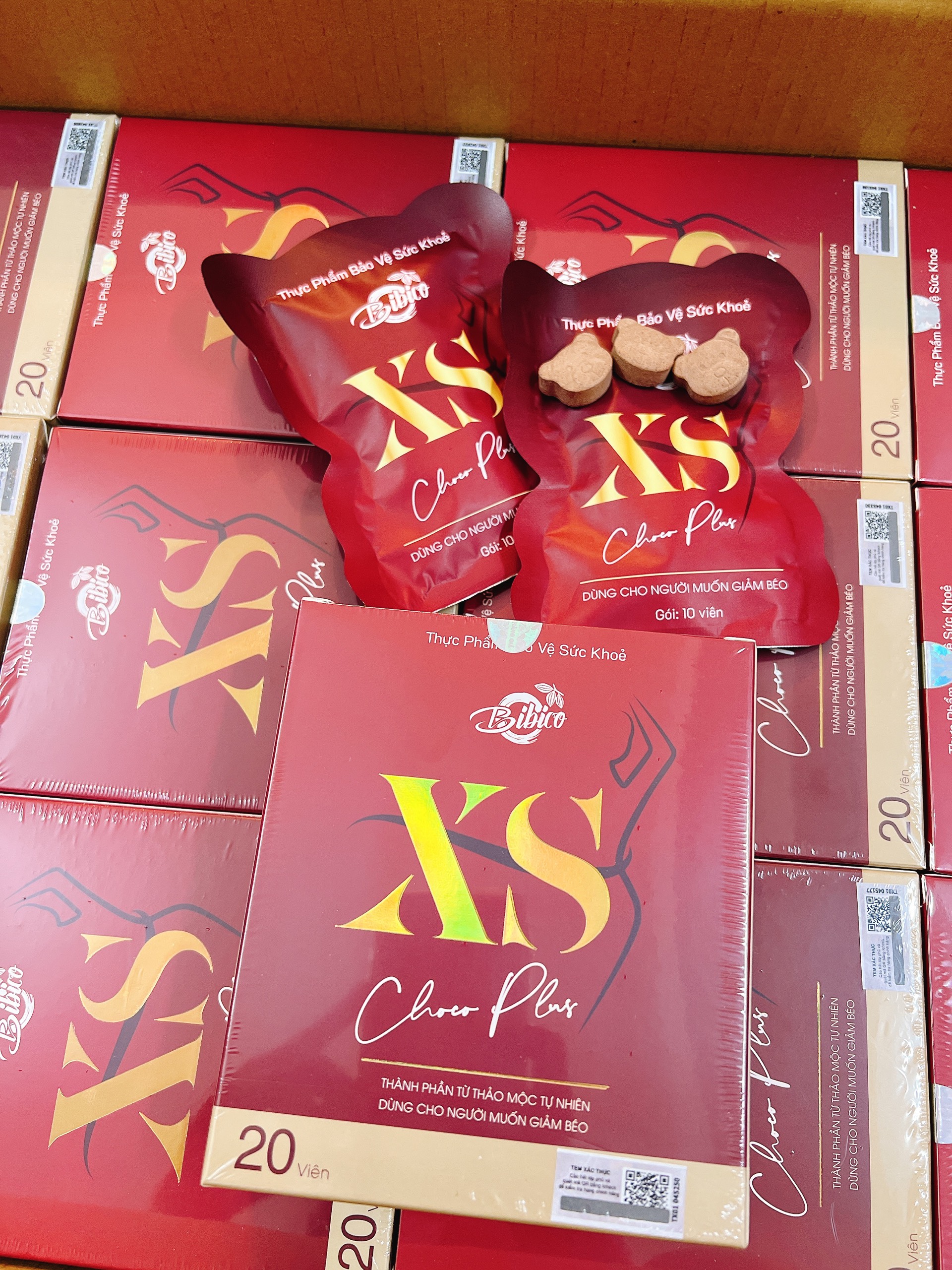 Kẹo socola giảm cân gấu XS Choco Plus